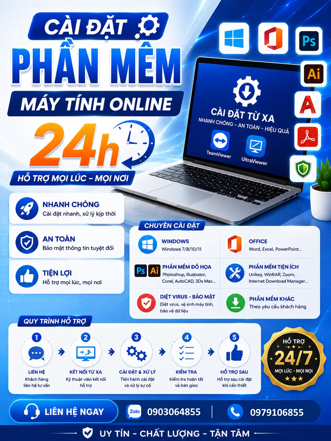 Cai phan mem online nhanh