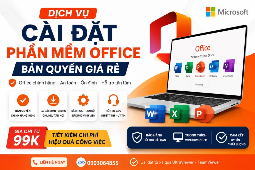 Cai phan mem office ban quyen gia re