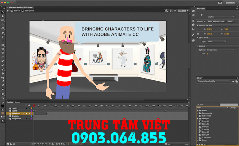 Hổ Trợ Cài đặt Adobe Animate Dùng Vĩnh Viễn