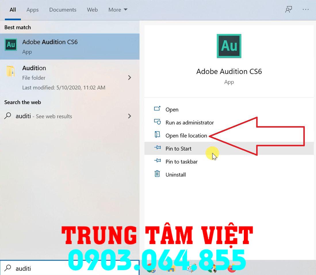 Hổ Trợ Cài đặt Adobe Audition Dùng Vĩnh Viễn