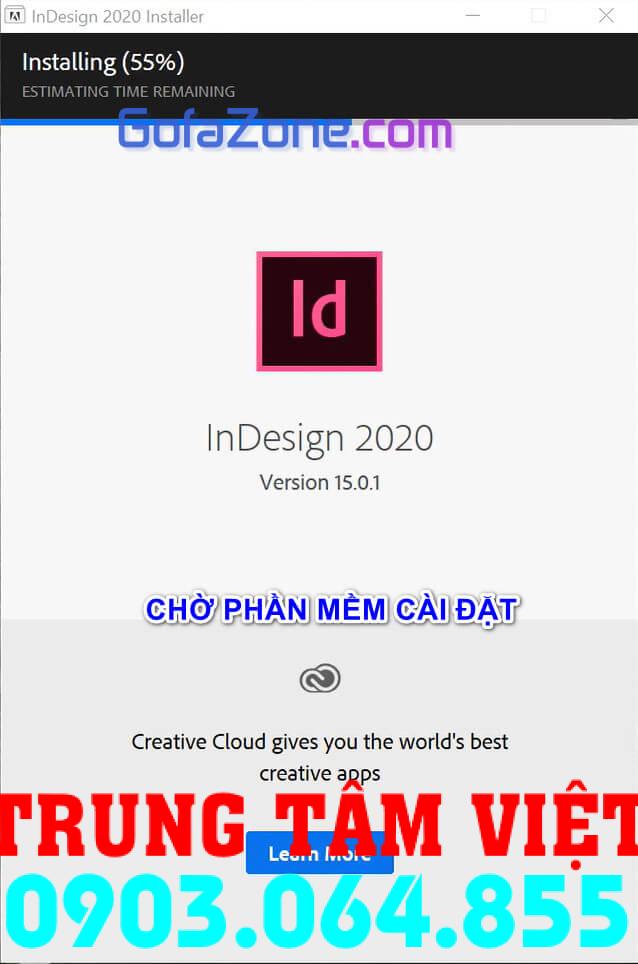 Hổ Trợ Cài đặt Adobe Indesign Dùng Vĩnh Viễn