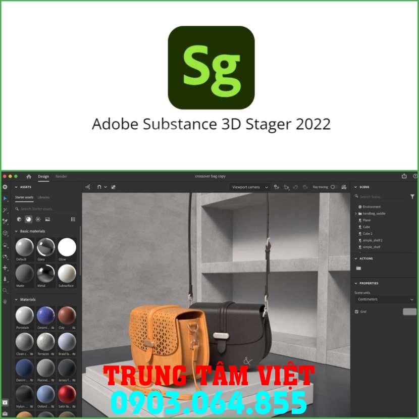 Hổ Trợ Cài đặt Adobe Substance 3d Stager Dùng Vĩnh Viễn