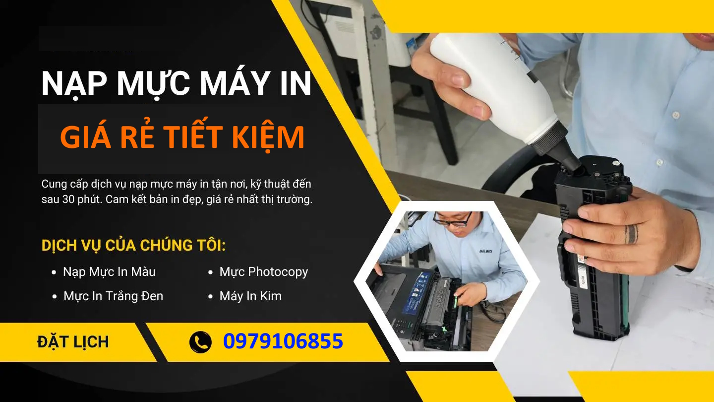 Nạp Mực Máy In Huyện Bàu Bàng Bình Dương
