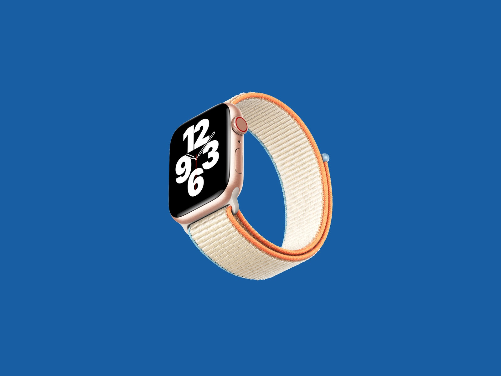 apple watch SE trên nền xanh